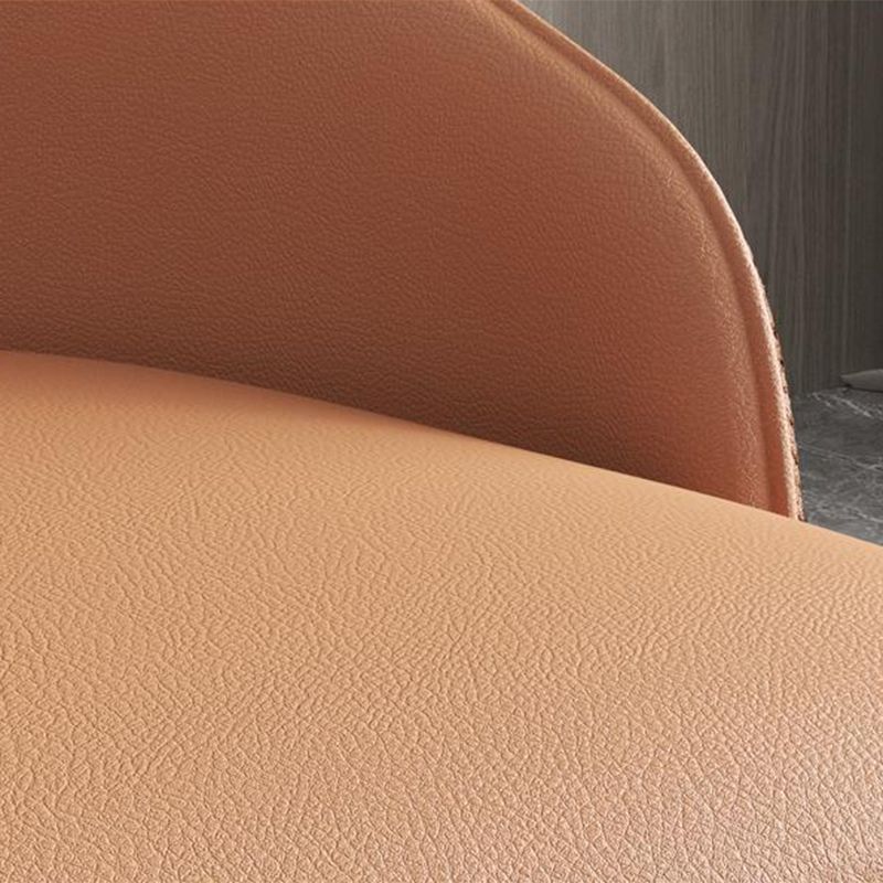 Minimalist Faux Leather Side Chair Arm Solid Back Chairs for Home Clearhalo 'Dining Chairs' 'Dining Tables & Seating' 'dining_chair' 'furn' 'furn_dining_chair' 'Furniture' 'Kitchen & Dining Furniture' 1200x1200_d12b3e92-63b3-4590-bb53-a42b857e75d9
