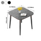 Modern Sintered Stone Dinner Table 4 Legs 31.2" Dining Table with Black Frame Clearhalo ' dining_table' 'Dining Tables & Seating' 'Dining Tables' 'furn' 'furn_dining_table' 'Furniture' 'furniture_dining_table' 'Kitchen & Dining Furniture' 'kitchen&dining_furn' 'kitchen' 'kitchen_dining_table' 1200x1200_d12b9901-0da8-4ed7-afe4-f52bb68b5030