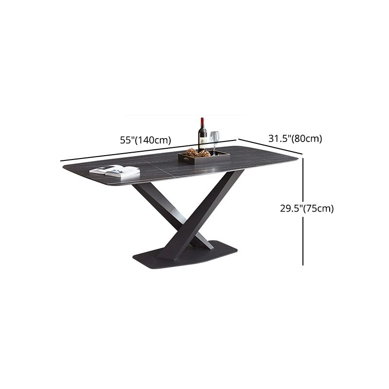 Modern 1/2/5/7 Pieces Dining Set Sintered Stone Dining Table Set Clearhalo 'Dining Room Sets' 'Dining Tables & Seating' 'dining_room_set' 'furn' 'furn_dining_room_set' 'Furniture' 'furniture_dining_room_set' 'Kitchen & Dining Furniture' 'kitchen&dining_furn' 'kitchen' 1200x1200_d12cee19-03c9-491d-87de-2e21f4bc2601