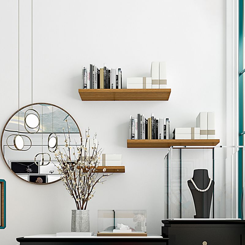 Contemporary Wood Bookshelf Closed Back Wall Mounted Bookcase for Office Clearhalo 'Bookcases' 'furn' 'furn_bookcases' 'Furniture' 'Office Furniture' 1200x1200_d12e8fa2-19a4-4203-8c06-b348ed734df4