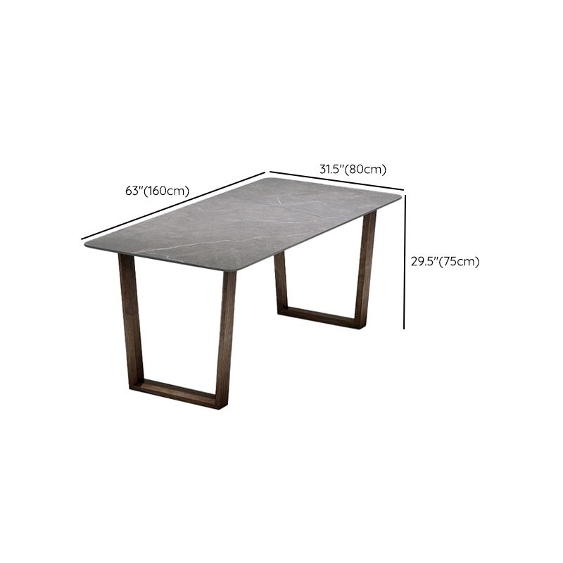 Modern 1/4/5/7 Pieces Dining Furniture Stone Rectangle Dining Chairs Set in Gray Clearhalo 'Dining Room Sets' 'Dining Tables & Seating' 'dining_room_set' 'furn' 'furn_dining_room_set' 'Furniture' 'Kitchen & Dining Furniture' 1200x1200_d130b1d8-59c4-4f5c-aa5f-e0fde8724045
