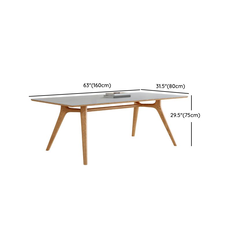 Set di sala da pranzo nordica 1/4/5/6/7 PC Tavolo da pranzo in legno