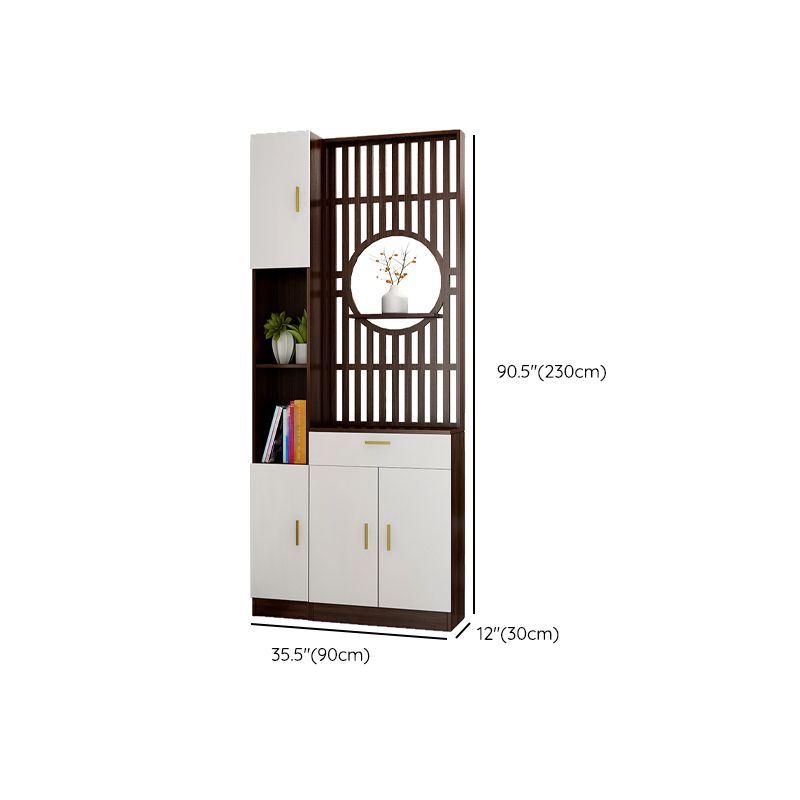 Contemporary Style Wooden 11.81" Wide Accent Cabinet with Door Clearhalo 'Cabinets & Chests' 'cabinets_chests' 'furn' 'furn_cabinets_chests' 'Furniture' 'Living Room Furniture' 1200x1200_d133c4ac-cd41-47dc-9e74-9409267431c2