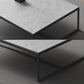 Rectangle Slate Coffee Table Frame Coffee or End Table, 16.53" High