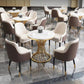 Stone Dining Table Traditional Luxury Dining Site Table with Pedestal Base Clearhalo ' dining_table' 'Dining Tables & Seating' 'Dining Tables' 'furn' 'furn_dining_table' 'Furniture' 'furniture_dining_table' 'Kitchen & Dining Furniture' 'kitchen&dining_furn' 'kitchen' 'kitchen_dining_table' 1200x1200_d13652de-7cda-4685-9ce0-29d6cbe6d204