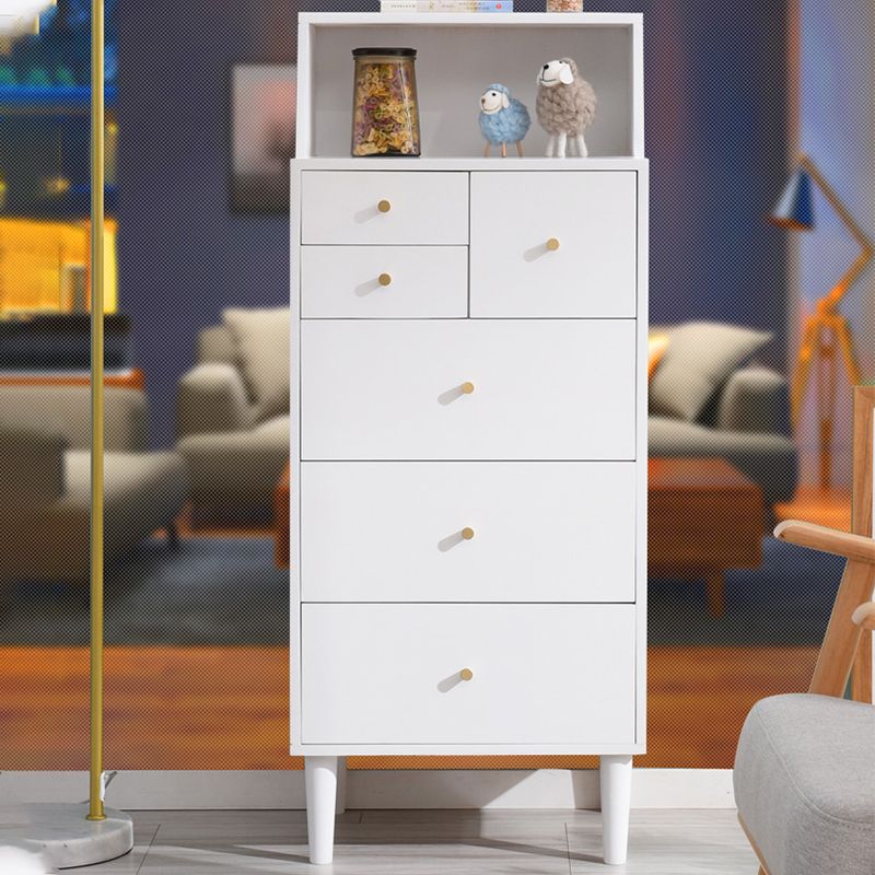 15,74 "cassa di accento largo con gambe dritte torace contemporaneo con 6 cassetti