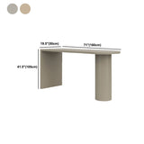 Tavolo da bar in stile contemporaneo da bar in legno massiccio con doppio piedistallo