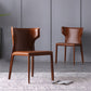 Contemporary Style Wingback Chair Armless Leather Dining Chairs Clearhalo ' kitchen&dining_furn' 'Dining Chairs' 'Dining Tables & Seating' 'dining_chair' 'furn' 'furn_dining_chair' 'Furniture' 'furniture_dining_chair' 'Kitchen & Dining Furniture' 'kitchen' 1200x1200_d138dcef-4fd8-4897-89ee-1450abfd5256