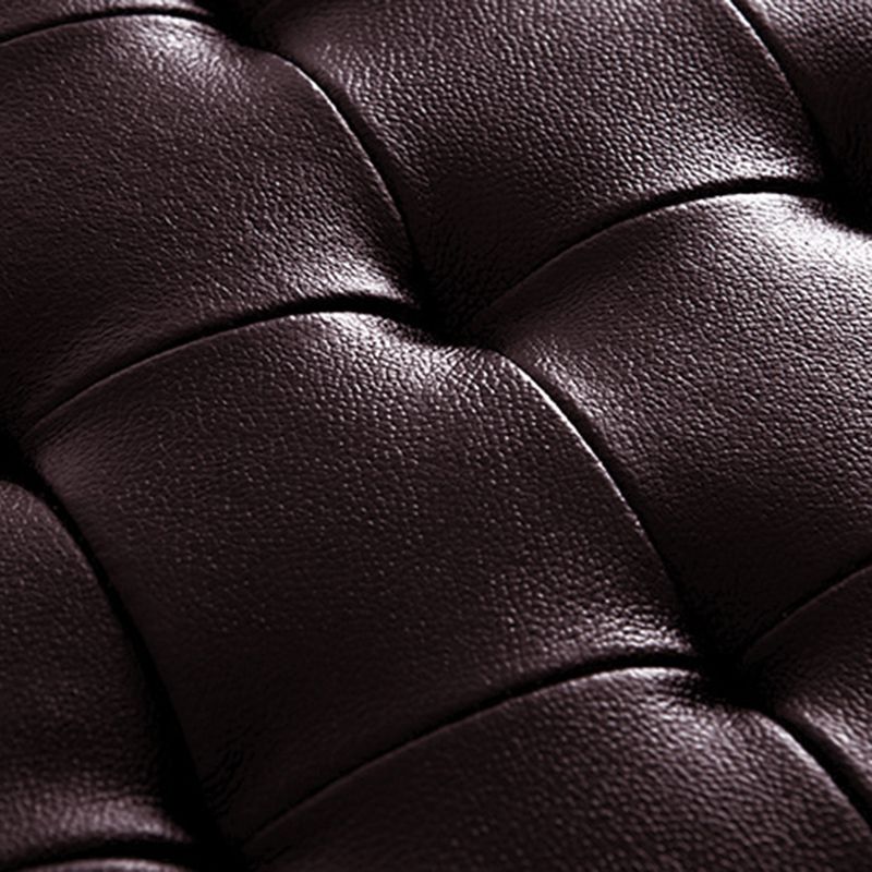 Classic Round Ottoman Pure Color Genuine Leather Water Resistant Ottoman Stool Clearhalo 'furn' 'furn_ottomans_poufs' 'Furniture' 'Living Room Furniture' 'Ottomans & Poufs' 'ottomans_poufs' 1200x1200_d139f682-800b-40cb-98bf-998840da203b