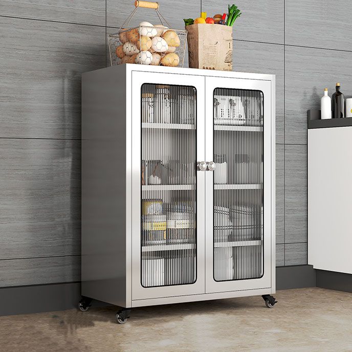 Aparador de metal de tablero lateral de estilo moderno con puerta para uso de la cocina