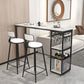 Stone Top Bar Dining Table Traditional Luxury Bar Table with Sled Base Clearhalo 'Bar Furniture' 'Bar Tables' 'bar_tables' 'furn' 'furn_bar_tables' 'Furniture' 'furniture_bar_tables' 'Kitchen & Dining Furniture' 1200x1200_d13bb681-cbd6-4f30-80e3-8a67063a9df5