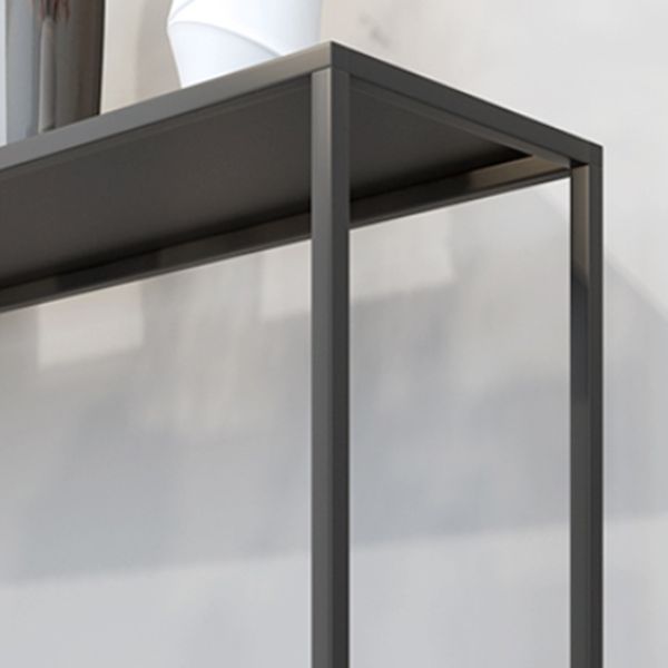 Iron Modern Console Table 31.5-inch Tall End Table with Frame Base Clearhalo 'Console Tables' 'console_tables' 'Entry & Mudroom Furniture' 'furn' 'furn_console_tables' 'Furniture' 1200x1200_d13c4dfb-5474-46c9-bc9f-4766ac7eb15e