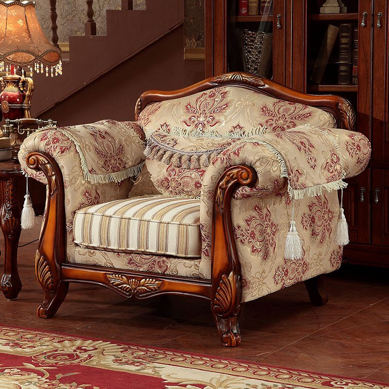 Modern Cotton Blend Rolled Arm Curved Sofa with Camel Back for Apartment Clearhalo 'furn' 'furn_sofas' 'Furniture' 'furniture_sofas' 'Living Room Furniture' 'Sofa' 'sofas' 1200x1200_d13c5243-c9e6-47a1-810d-977fa81013a9