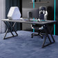 Industrial Stone Writing Desk Sled Rectangular Gaming Desk for Home