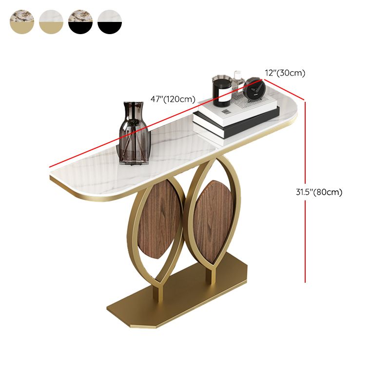 Tavolo di accento della console contemporanea tavolo da console di finitura antica in pietra