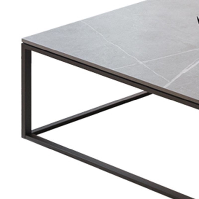 Aucune table basse simple pénible de cadre d'ardoise grise moderne de table basse