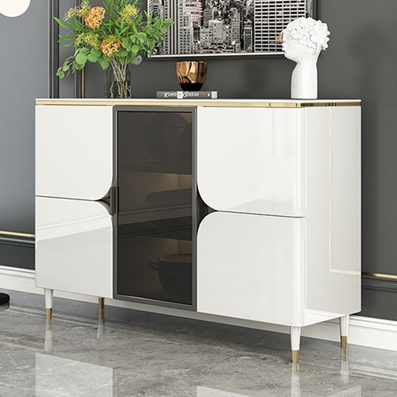 Contemporary Buffet Sideboard Stone Buffet Stand with Cabinets Clearhalo 'buffet_sideboard' 'Buffets & Sideboards' 'furn' 'furn_buffet_sideboard' 'Furniture' 'Kitchen & Dining Furniture' 1200x1200_d143ae2c-be8d-4e4b-8b59-5f7a39f3fc87