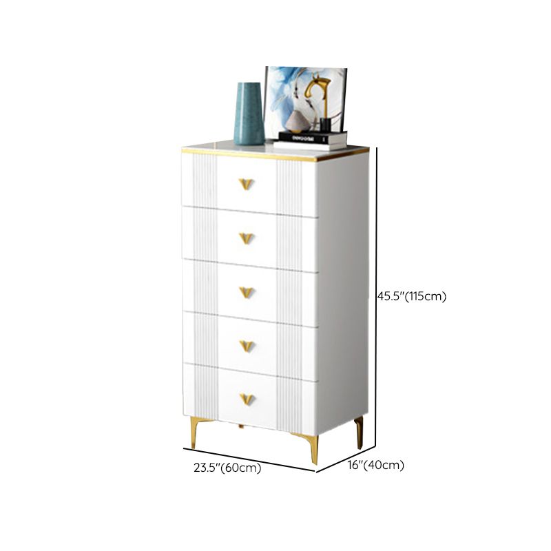 Glam Chest Bedroom Stone 15.7" Wide Chest in White with Drawers Clearhalo 'Bedroom Furniture' 'Dressers & Chests' 'dressers_chests' 'furn' 'furn_dressers_chests' 'Furniture' 1200x1200_d145331c-cb4d-4bc9-af12-01741b8dcc63
