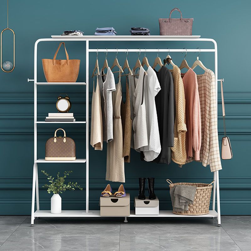 Industrial Style Coat Rack Metal Free Standing Multi Layer Shelves Coat Rack Clearhalo 'Entry & Mudroom Furniture' 'furn' 'furn_hall_tree_coat_racks' 'Furniture' 'Hall Trees & Coat Racks' 'hall_tree_coat_racks' 1200x1200_d1453e8d-e075-46b9-9a51-151fd1edf713