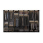 Black Manufactured Wood Cabinet with Glass Doors Modern Storage Cabinet Clearhalo 'Armoires & Wardrobes' 'armoires_wardrobes' 'Bedroom Furniture' 'furn' 'furn_armoires_wardrobes' 'Furniture' 1200x1200_d1472ec2-ea79-4c57-9d88-864da67e0f88