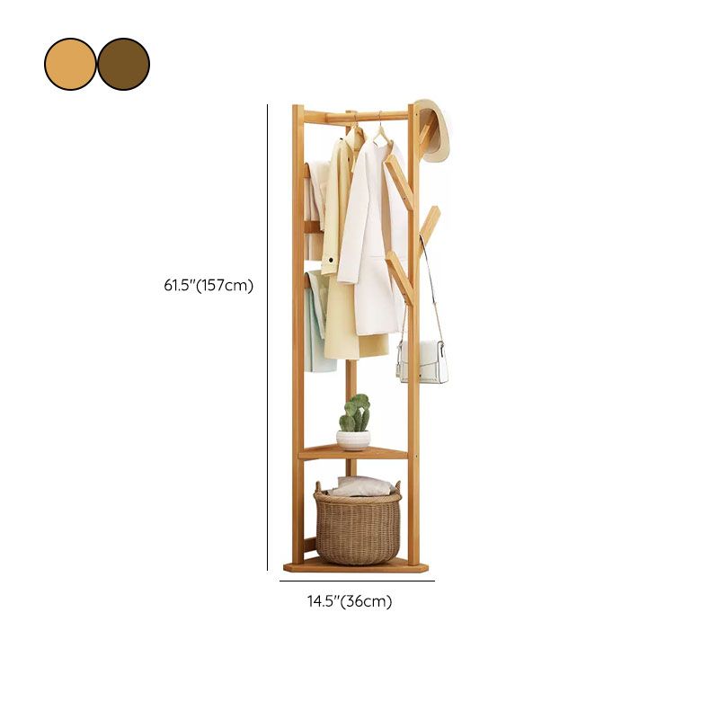 Free Standing Hall Stand traditionele houten hal stand met opslag