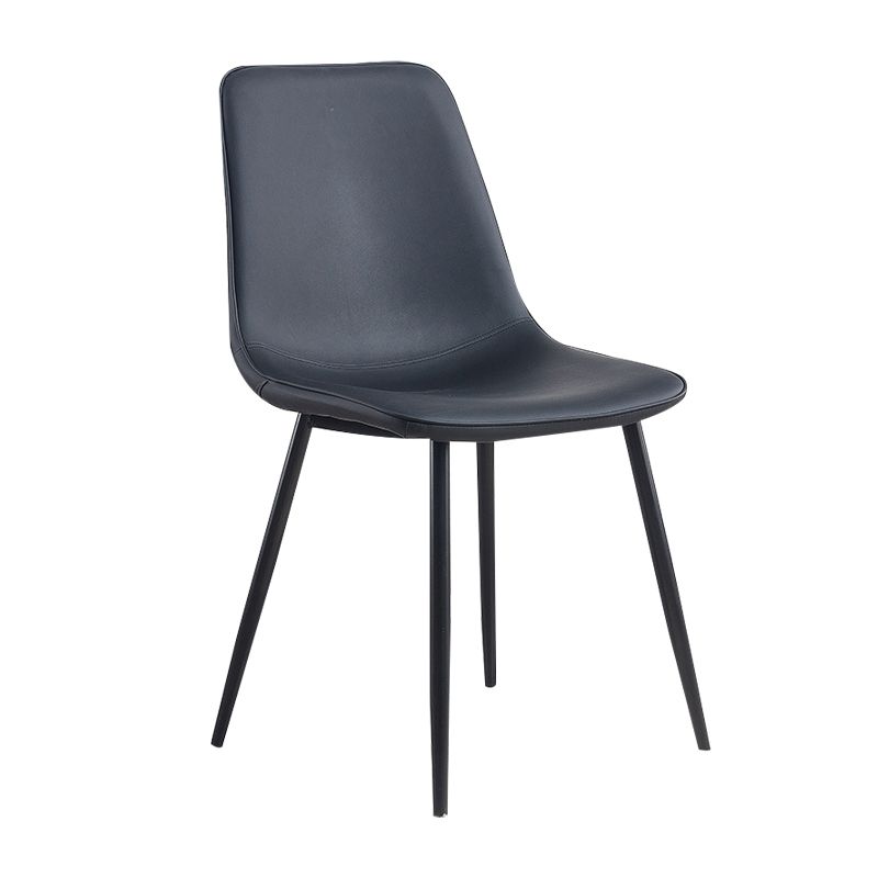 Modern Style Kitchen Chairs Dining Armless Chair with Metal Legs Clearhalo ' kitchen&dining_furn' 'Dining Chairs' 'Dining Tables & Seating' 'dining_chair' 'Furniture' 'furniture_dining_chair' 'Kitchen & Dining Furniture' 'kitchen' 1200x1200_d1490ee6-1bc6-4e90-b0c9-da86641ba321