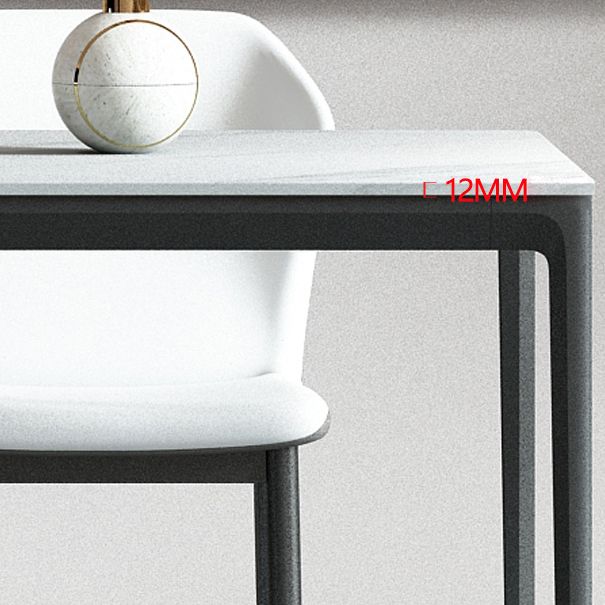 Mesa de comedor de estilo industrial Piedra de 4 pies Muebles para el hogar