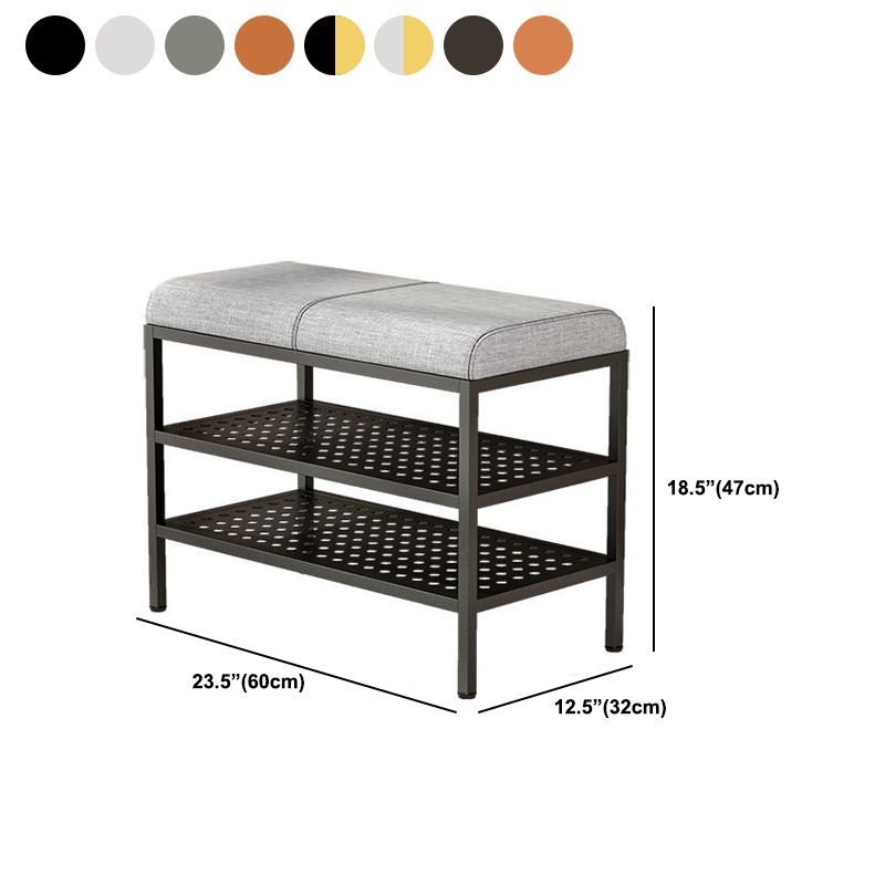 12.6 Inch Wide Modern Cushioned Entryway Bench Foam Bench with Shoe Storage Clearhalo 'Benches' 'Chairs & Seating' 'furn' 'furn_benches' 'Furniture' 'Living Room Furniture' 1200x1200_d14c7fcf-4470-45c3-b004-07d2c376ff8b