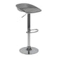 Plastic Adjustable Height Bar Stool Modern PU Upholstered Stool with Footrest