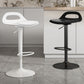 Modern Adjustable Height Swivel Low Back Bar Stools with Metal Base