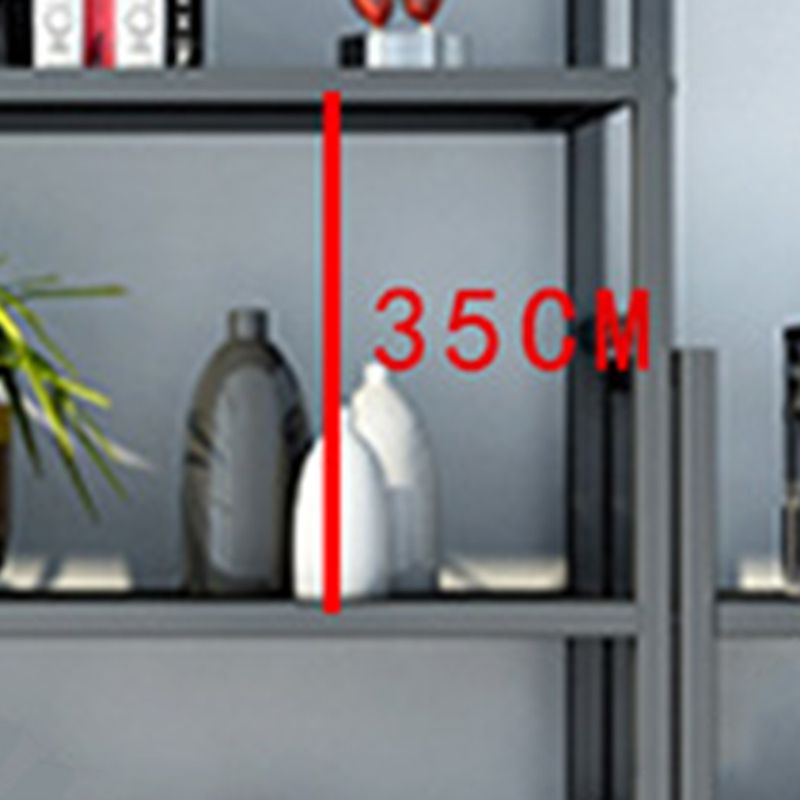 3/4/5-Shelf Iron Etagere Bookshelf Black and White Vertical Bookcase for Living Room Clearhalo 'Bookcases' 'furn' 'furn_bookcases' 'Furniture' 'furniture_bookcases' 'Office Furniture' 1200x1200_d15255be-1357-4fab-bb9c-1788251bedea