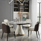 Traditional Luxury Round Dining Table Sintered Stone Table with Pedestal Base Clearhalo ' dining_table' 'Dining Tables & Seating' 'Dining Tables' 'furn' 'furn_dining_table' 'Furniture' 'furniture_dining_table' 'Kitchen & Dining Furniture' 'kitchen&dining_furn' 'kitchen' 'kitchen_dining_table' 1200x1200_d153325c-58b0-47e9-8922-b5e6461b0c6f
