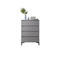Contemporary Grey Rectangle Accent Chest with Drawers and Metal Legs Clearhalo 'Cabinets & Chests' 'cabinets_chests' 'furn' 'furn_cabinets_chests' 'Furniture' 'Living Room Furniture' 1200x1200_d153eb86-9cd4-4459-9ed7-091890ffdef2