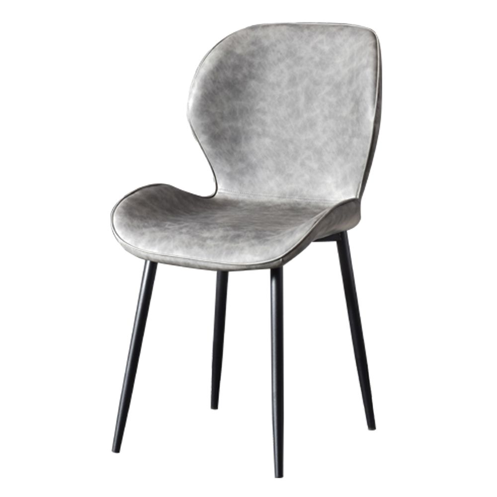 Scandinavian Coffee Shop Metal Side Chair Matte Finish Wingback Dining Chair Clearhalo ' kitchen&dining_furn' 'Dining Chairs' 'Dining Tables & Seating' 'dining_chair' 'furn' 'furn_dining_chair' 'Furniture' 'furniture_dining_chair' 'Kitchen & Dining Furniture' 'kitchen' 1200x1200_d1554356-9f21-4013-919b-d0d2875a6337