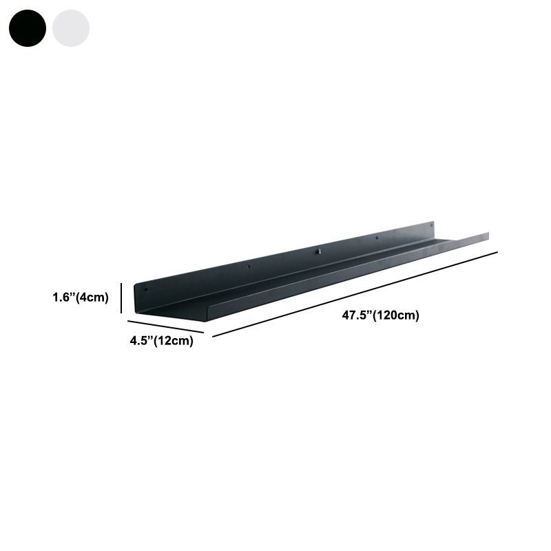 Contemporary Floating Bookshelf Iron 4.7" W Living Room Book Shelf Clearhalo 'Bookcases' 'furn' 'furn_bookcases' 'Furniture' 'Office Furniture' 1200x1200_d155436a-1317-48e6-9ad7-8ea621316bb8