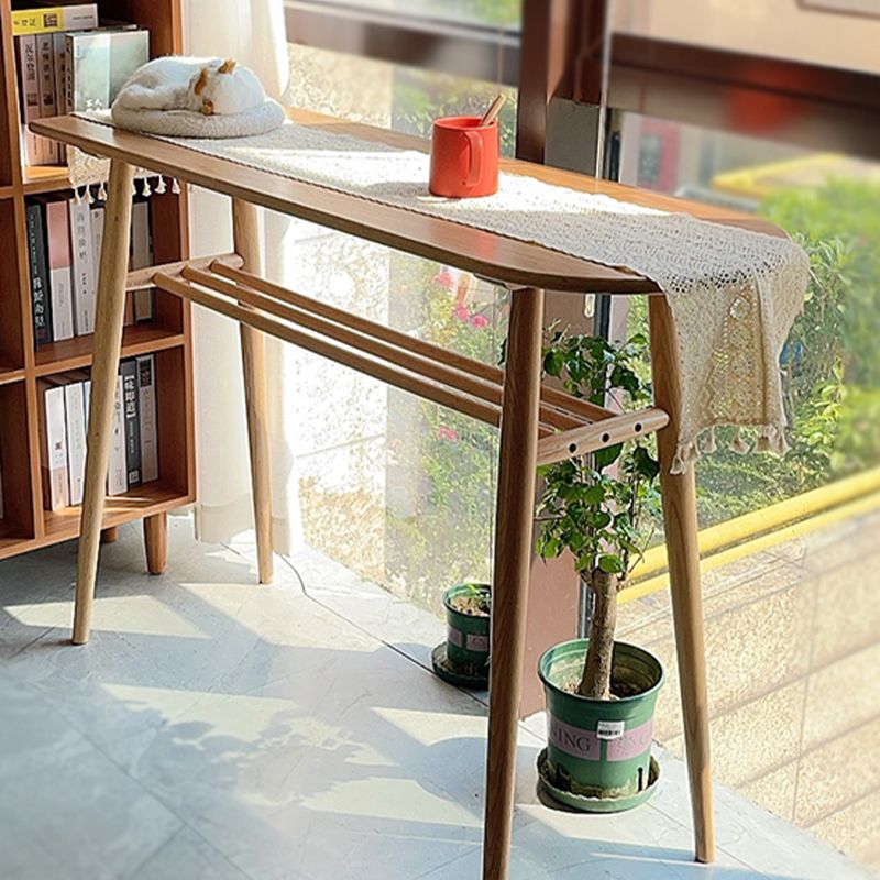 Contemporary Bar Height Pub Table Natural Oak Pub Height Dining Table Clearhalo 'Bar Furniture' 'Bar Tables' 'bar_tables' 'furn' 'furn_bar_tables' 'Furniture' 'Kitchen & Dining Furniture' 1200x1200_d1569494-7c7b-4cf6-9982-ae4bb8428838