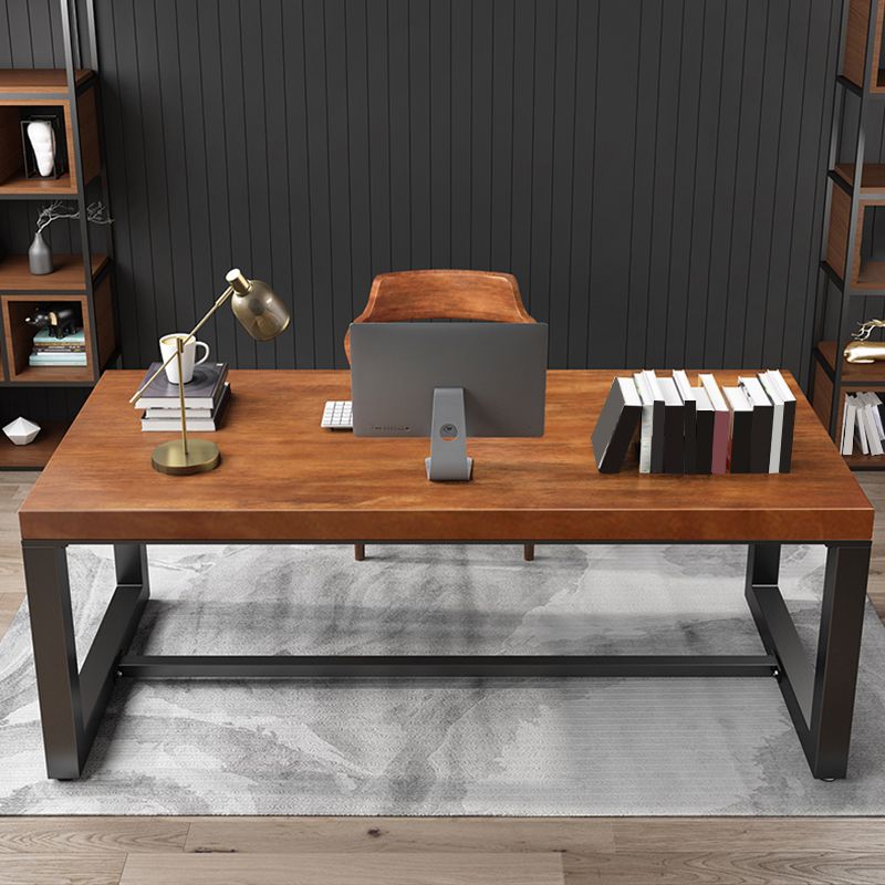 Rectangular Office Desk Modern 29.53-inch Tall Solid Wood Writing Desk Clearhalo 'furn' 'furn_office_desk' 'Furniture' 'Office Desks' 'Office Furniture' 'office_desk' 1200x1200_d15b14dc-5830-4a1a-9764-c244de9638b9