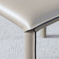 Designer Style Home Solid Back Dining Chair Matte Finish Leather Side Chair