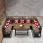 Industrial Style Brown Dinner Table Solid Wood Trestle Table for Dining Room Clearhalo ' dining_table' 'Dining Tables & Seating' 'Dining Tables' 'furn' 'furn_dining_table' 'Furniture' 'furniture_dining_table' 'Kitchen & Dining Furniture' 'kitchen&dining_furn' 'kitchen' 'kitchen_dining_table' 1200x1200_d15f50f1-390c-4a57-be03-086bcee29c5f