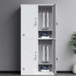 Contemporary Style Steel Wardrobe White Colour Wardrobe Closet with Locks