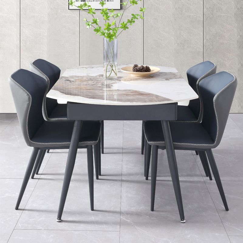 Contemporary 1/5/6/7 Pieces Dining Set Round Dining Room Table Set Clearhalo 'Dining Room Sets' 'Dining Tables & Seating' 'dining_room_set' 'furn' 'furn_dining_room_set' 'Furniture' 'furniture_dining_room_set' 'Kitchen & Dining Furniture' 'kitchen&dining_furn' 'kitchen' 1200x1200_d161fa2d-c9f0-4cdc-844e-657d3c543690
