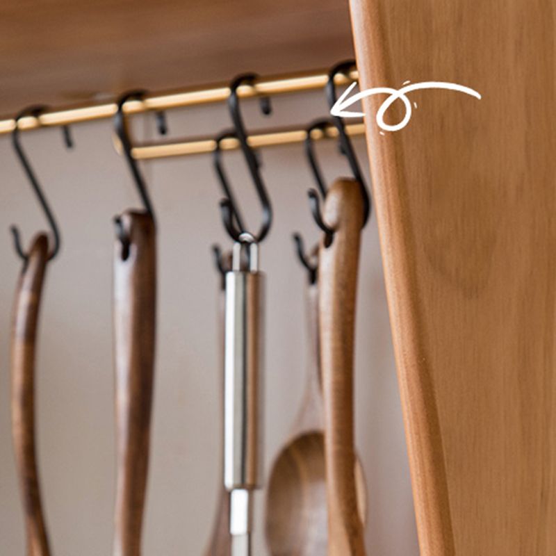 Modern Dining Hutch Pine Sliding Doors Storage Cabinet with Drawers Clearhalo 'Display & China Cabinets' 'display_china_cabinets' 'furn' 'furn_display_china_cabinets' 'Furniture' 'Kitchen & Dining Furniture' 1200x1200_d1631246-bee1-4a2a-af22-e98743a88560