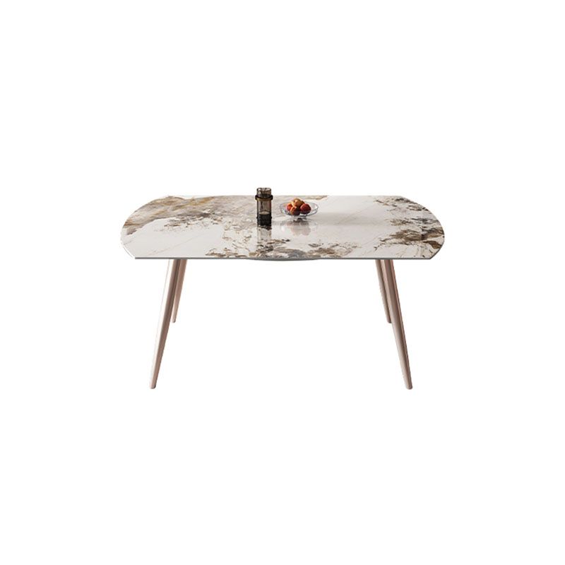 Extendable Dining Table Sintered Stone Dinner Table for Dining Room