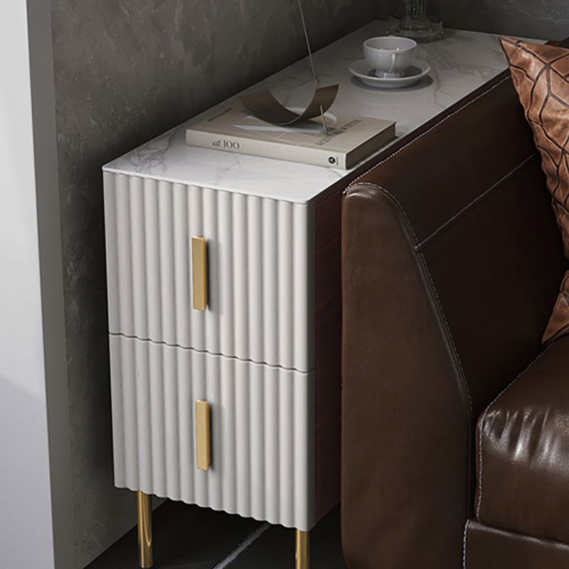 Modern Square 4 Legs Side Table with Storage for Living Room Clearhalo 'Coffee & Accent Tables' 'End & Side Tables' 'end_side_table' 'end_side_tables' 'furn' 'furn_end_side_tables' 'Furniture' 'furniture_end_side_table' 'Living Room Furniture' 1200x1200_d164cec6-a7f2-4d14-99ef-7125fb7deef2