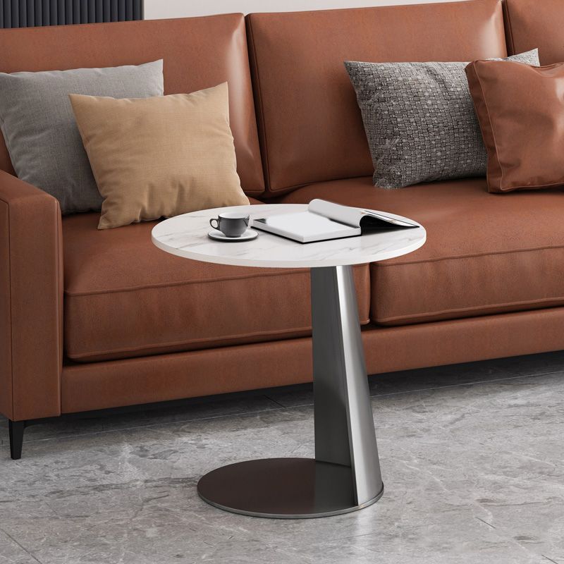 Table accent côté piédestal moderne de 19,69 "de haut de haut