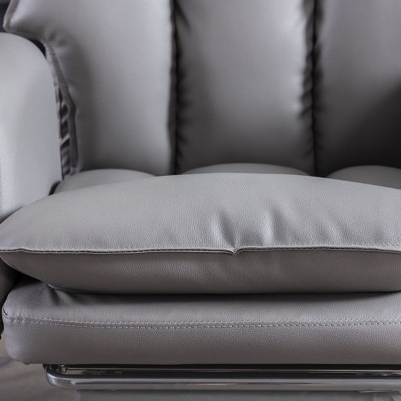 Sedia da diapositiva moderna posteriore alta sedia esecutiva in pelle regolabile ergonomica