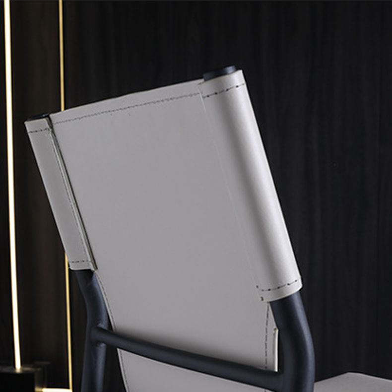 Contemporary Dining Leather Chair Armless Side Chair for Home Use Clearhalo 'Dining Chairs' 'Dining Tables & Seating' 'dining_chair' 'furn' 'furn_dining_chair' 'Furniture' 'furniture_dining_chair' 'Kitchen & Dining Furniture' 1200x1200_d1661527-39ec-409f-b675-bc3a3047090f