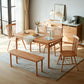 Solid Wood Frame Dining Table Rectangle Dinette Table for Home Clearhalo 'Dining Tables & Seating' 'Dining Tables' 'dining_table' 'furn' 'furn_dining_table' 'Furniture' 'Kitchen & Dining Furniture' 1200x1200_d1666305-6500-46db-9b5c-ac8a8ccd8d7d