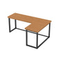 Contemporary Style Iron Office Desk L-Shape Writing Desk for Office Clearhalo 'furn' 'furn_office_desk' 'Furniture' 'Office Desks' 'Office Furniture' 'office_desk' 1200x1200_d166de9d-b694-4a63-bb22-71ed71995c7f