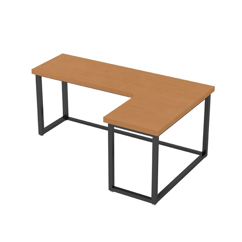 Contemporary Style Iron Office Desk L-Shape Writing Desk for Office Clearhalo 'furn' 'furn_office_desk' 'Furniture' 'Office Desks' 'Office Furniture' 'office_desk' 1200x1200_d166de9d-b694-4a63-bb22-71ed71995c7f